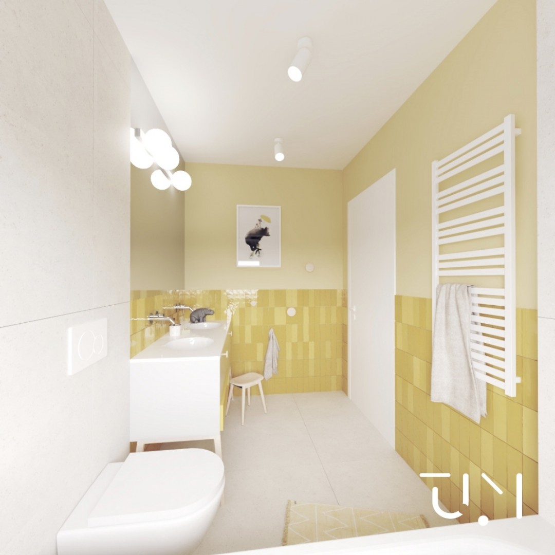 Duża łazienka z wanną i pod oknem!