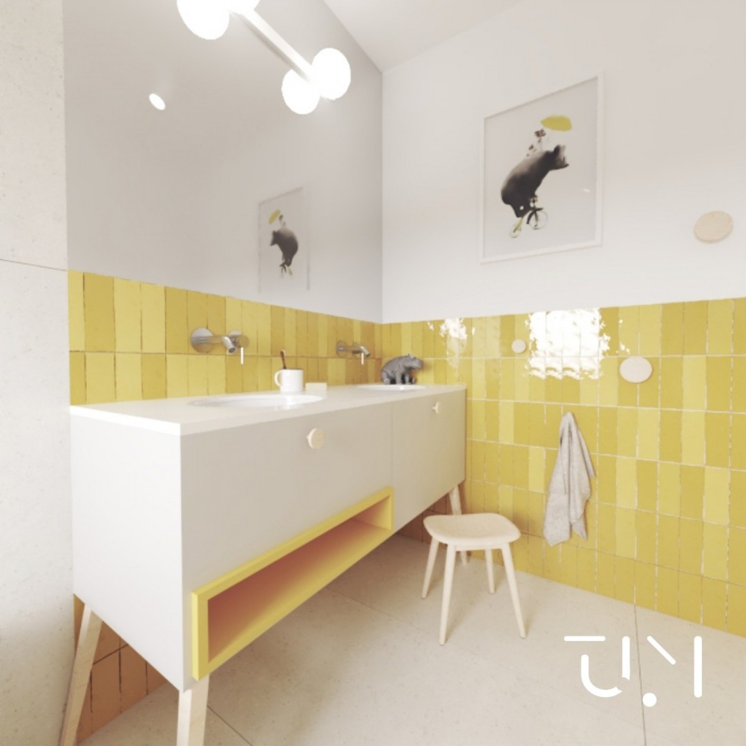 Duża łazienka z wanną i pod oknem!