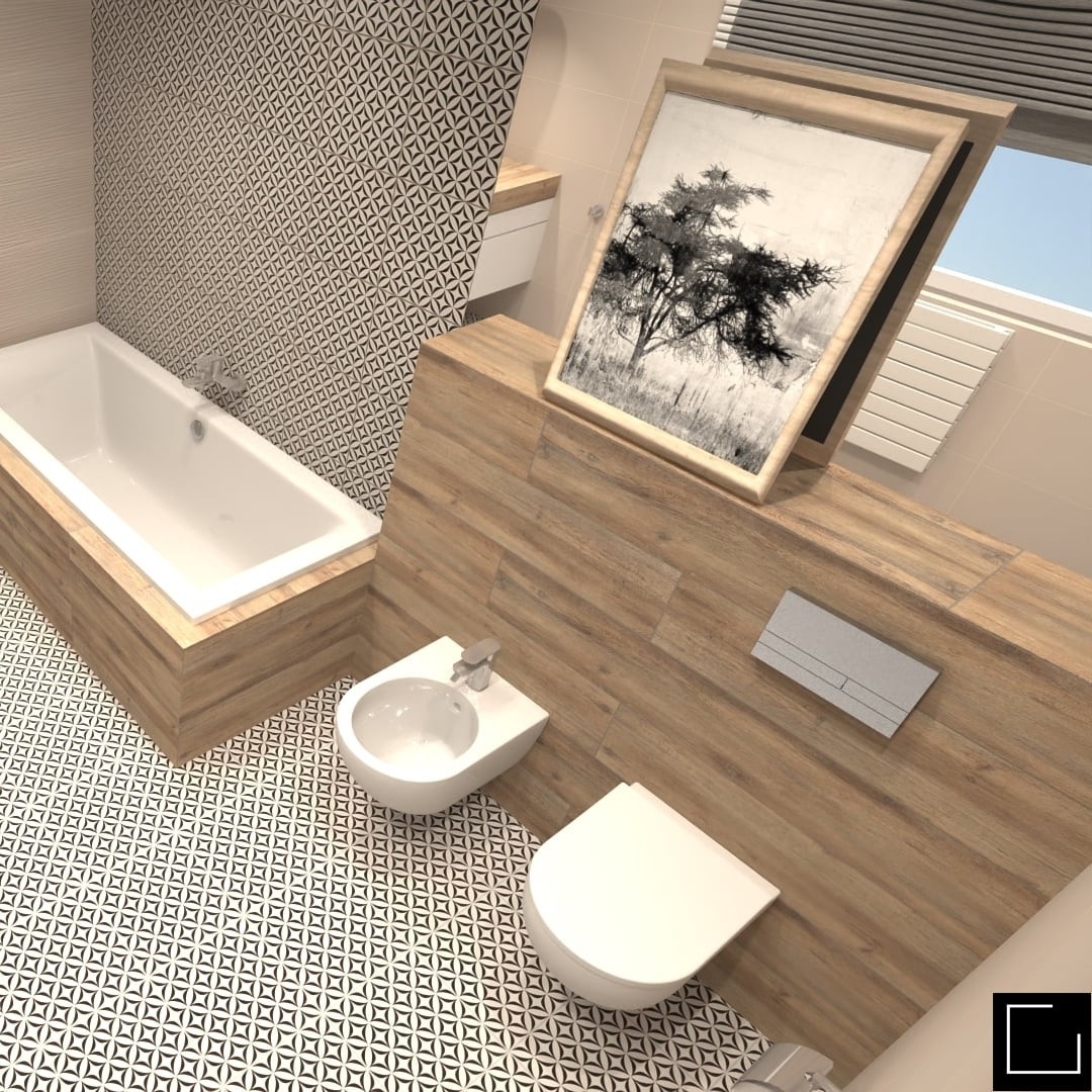 Duża łazienka ze stelażem podtynkowym do WC!