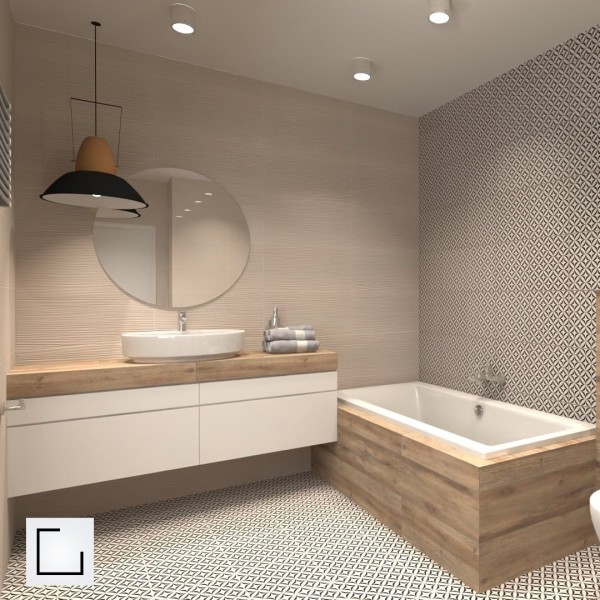 Duża łazienka ze stelażem podtynkowym do WC!