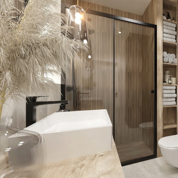 Mała łazienka w stylu skandynawskim!