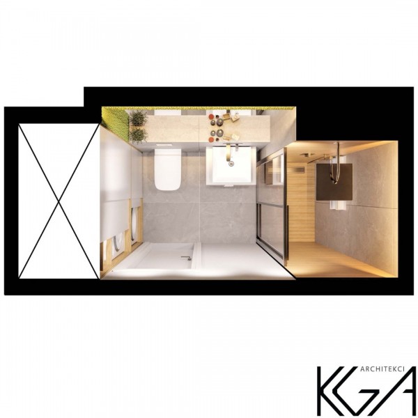 Mała łazienka w bloku z kabiną prysznicową!