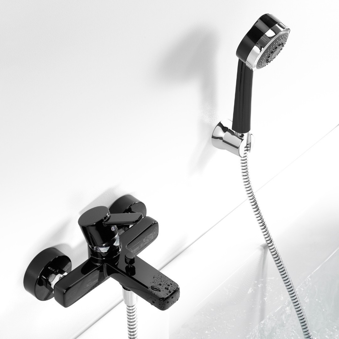 Inspiracje łazienkowe z czarnymi bateriami łazienkowymi Kludi Zenta!