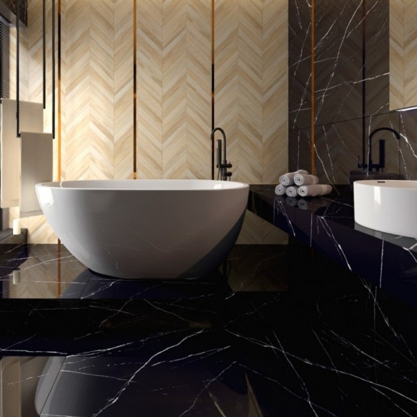 Inspiracje z płytkami drewnopodobnymi Egen Classic Wood Almond!