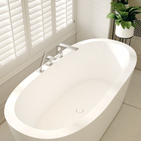 Inspiracje łazienkowe z chromowymi bateriami Kohlman Saxo!