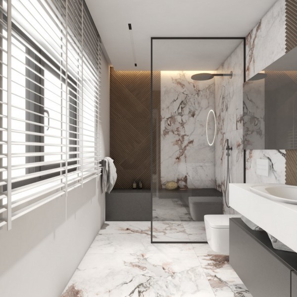 Podłużna łazienka z oknem!