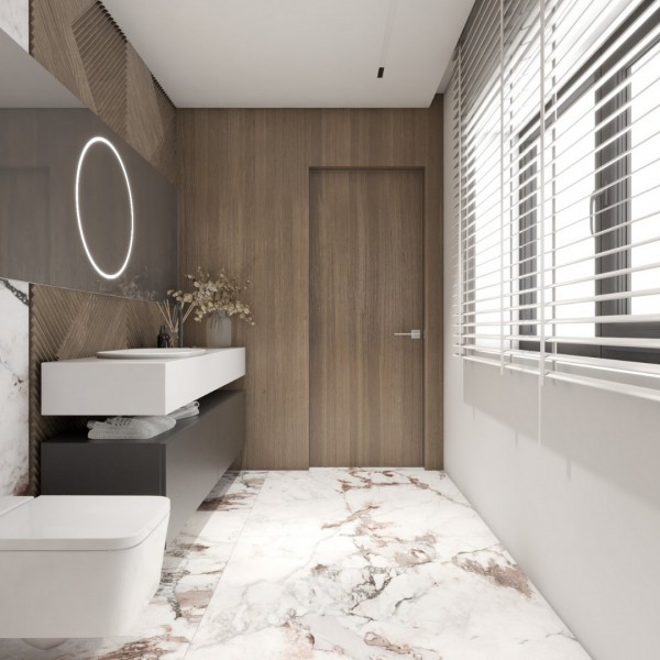 Podłużna łazienka z oknem!