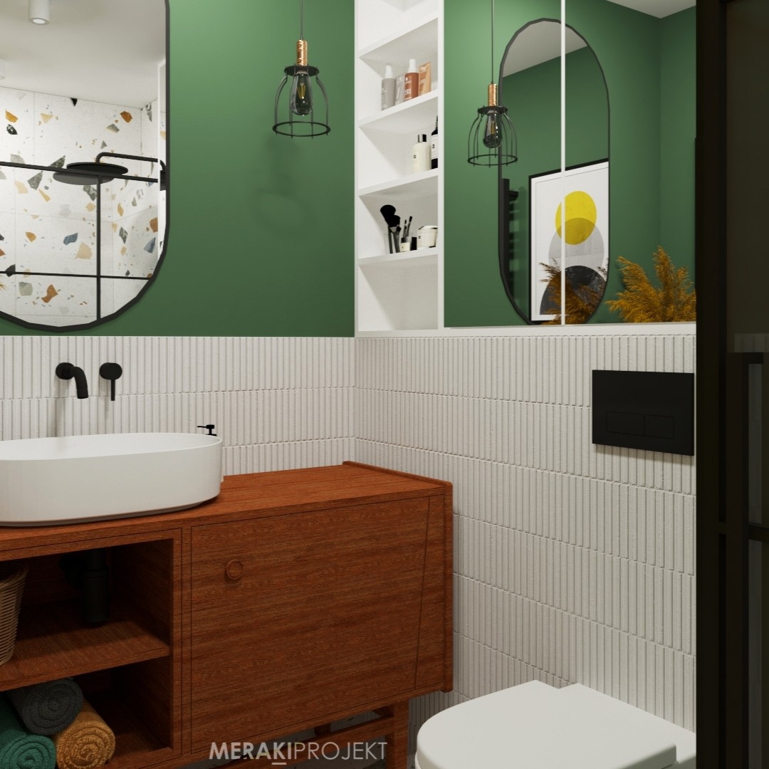 Mała łazienka w stylu New Vintage!