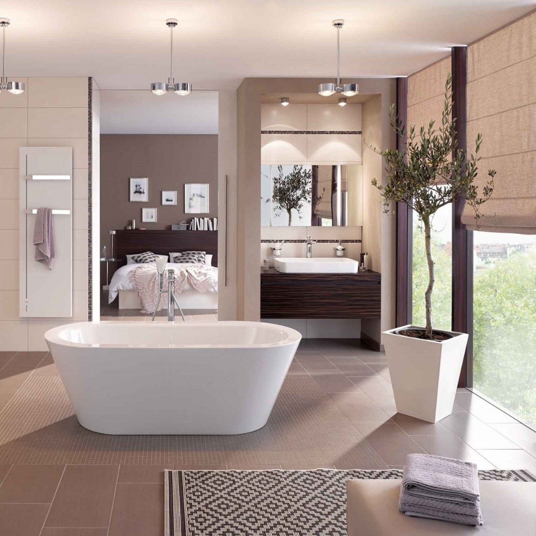 Dwa ustawienia wanny wolnostojącej w łazience!