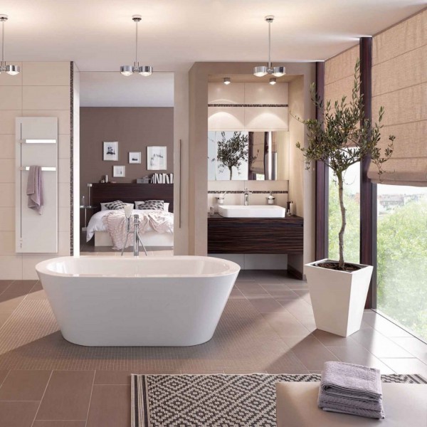 Dwa ustawienia wanny wolnostojącej w łazience!