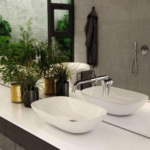 Minimalistyczna łazienka z armaturą Kohlman Roxin!