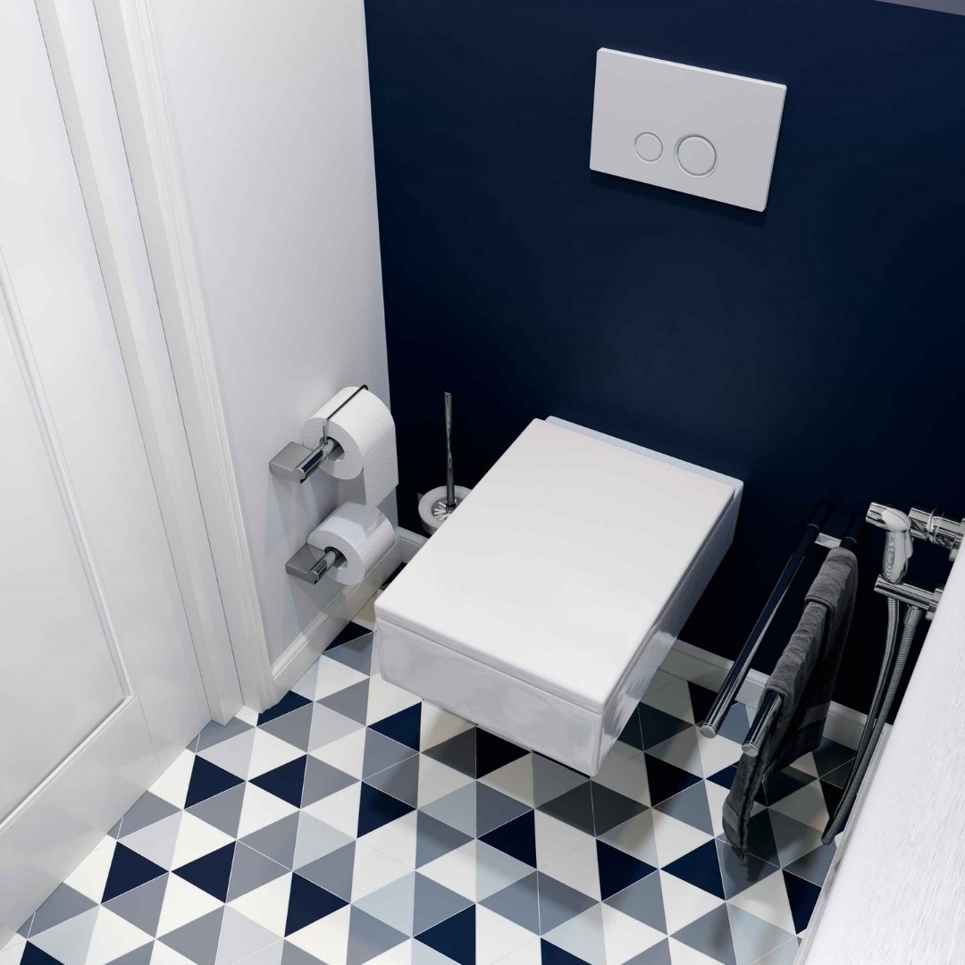 Aranżacja toalety z bateriami łazienkowymi Kludi Bingo Star!