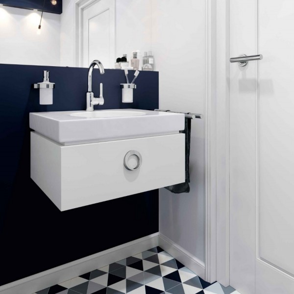 Aranżacja toalety z bateriami łazienkowymi Kludi Bingo Star!