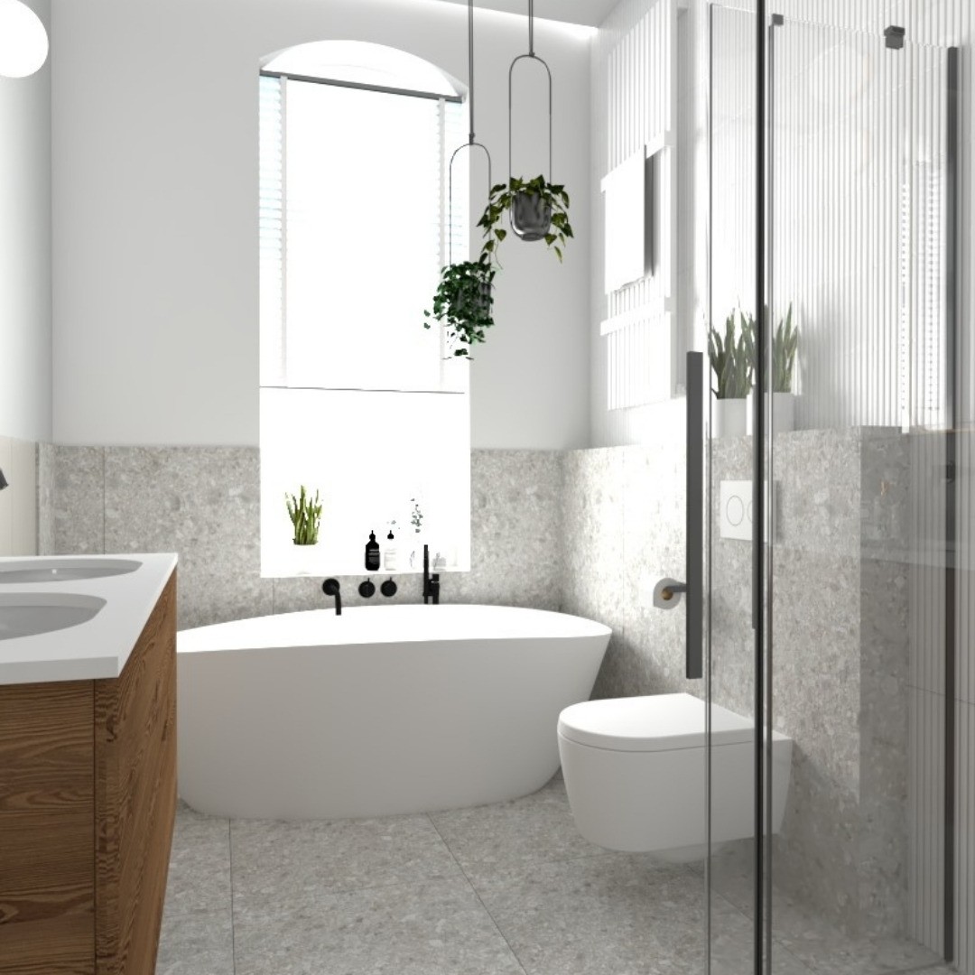 Łazienka w kamienicy z vintagowym akcentem!