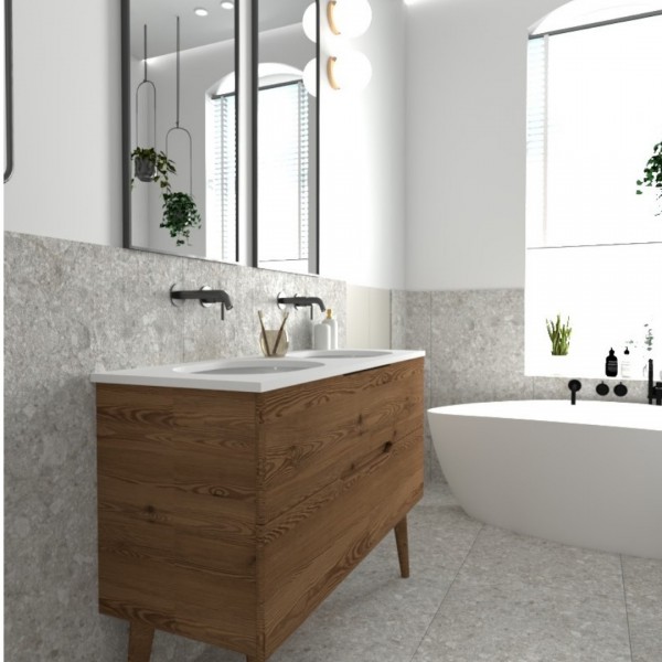 Łazienka w kamienicy z vintagowym akcentem!