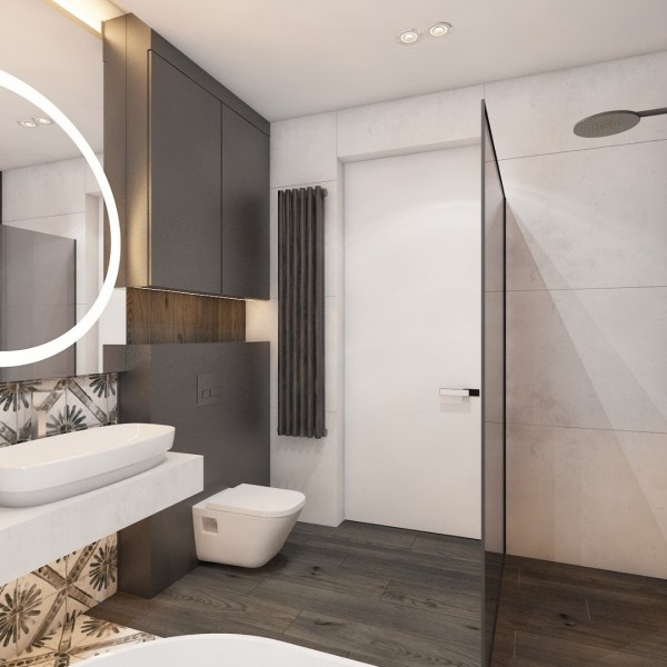 Łazienka z płytkami w stylu retro!