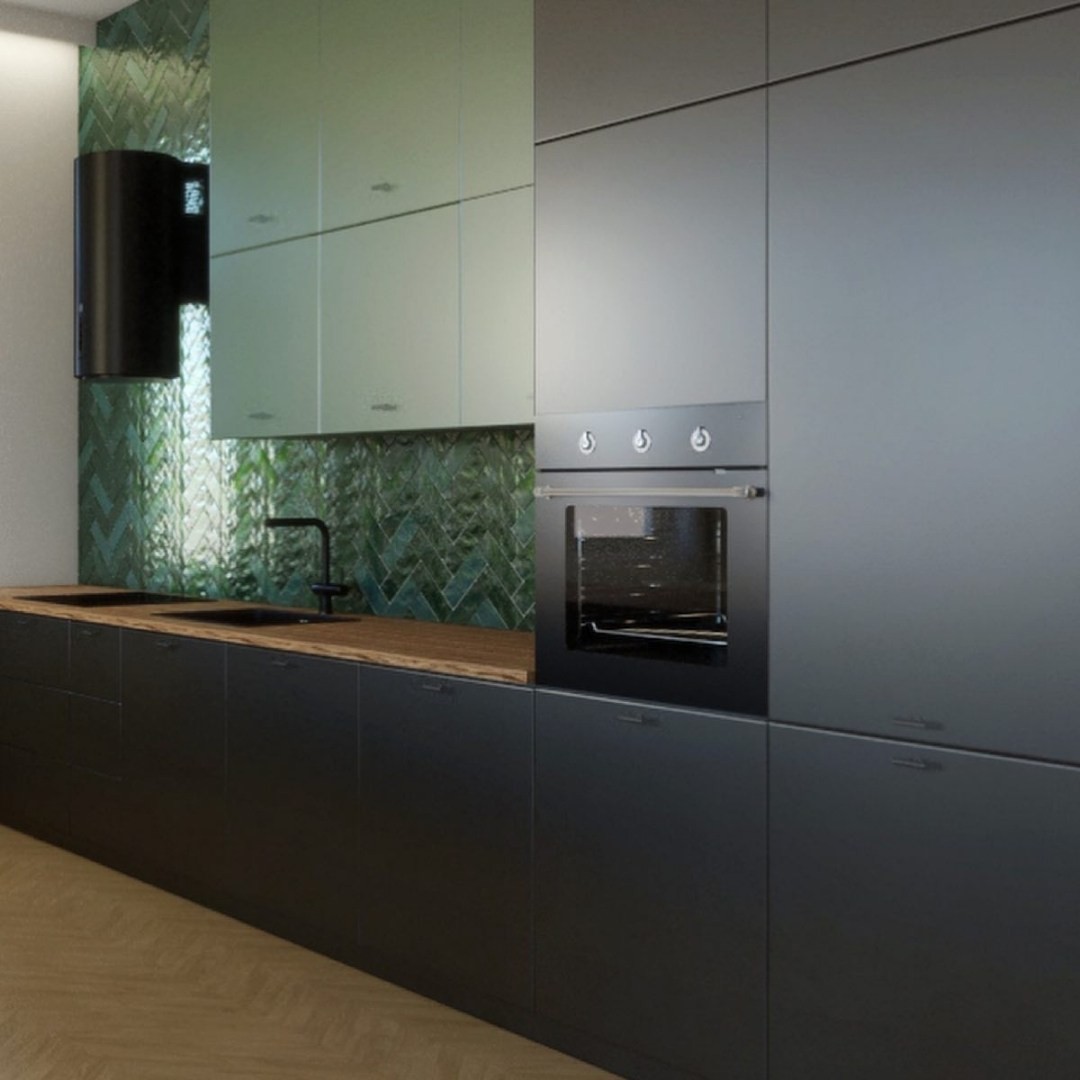 Projekt salonu z kuchnią w kamienicy!