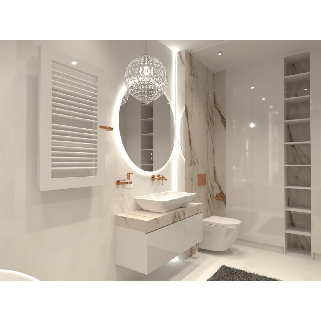 Nowoczesna łazienka w stylu glamour!