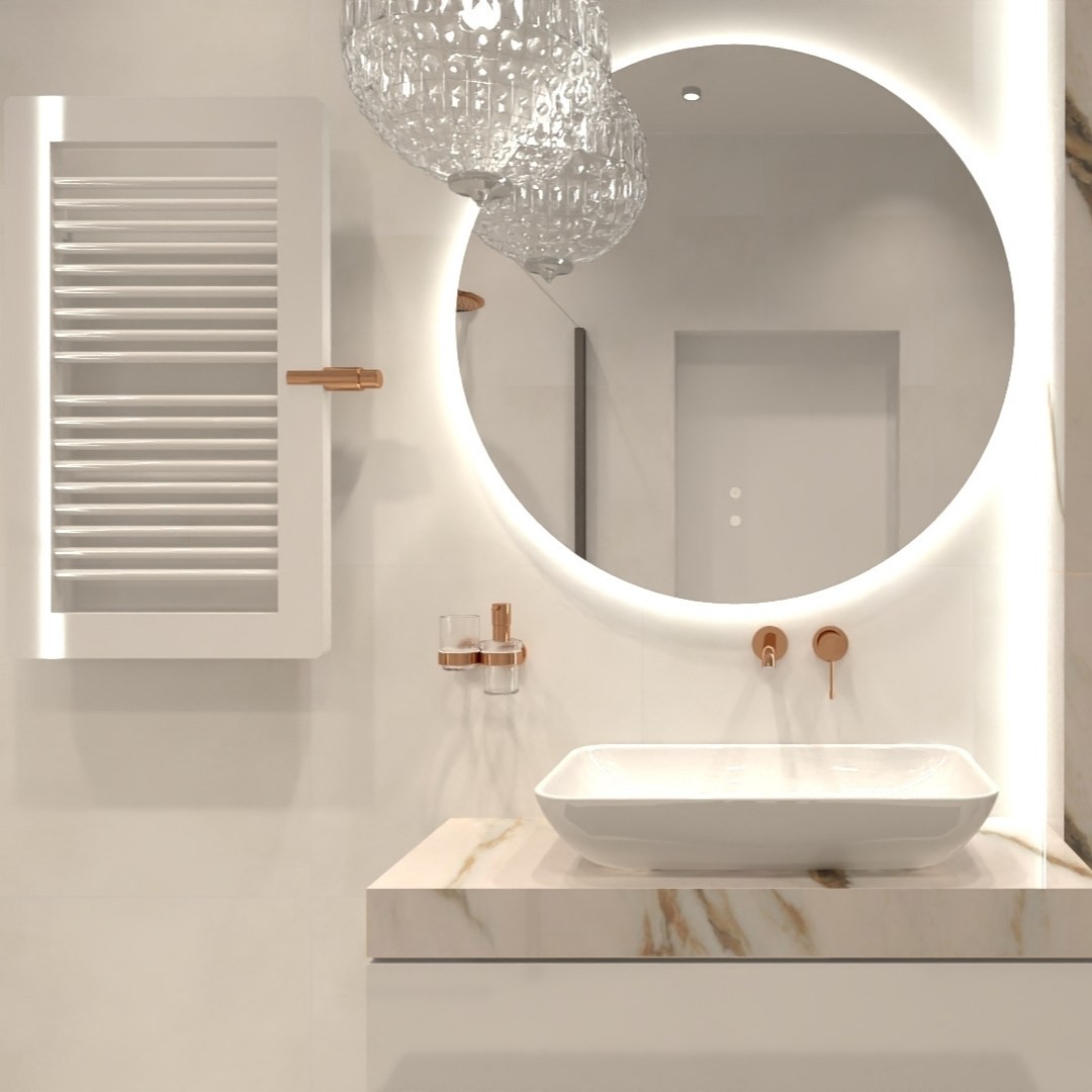 Nowoczesna łazienka w stylu glamour!