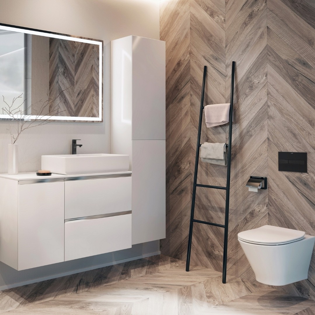 Projekt łazienki z meblami Roca Gap!