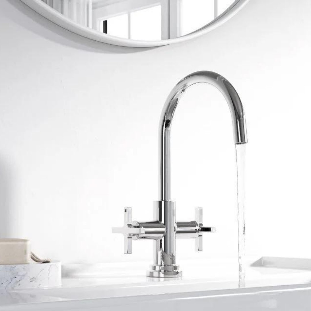 Pomysł na łazienkę z eleganckimi bateriami Kludi Nova Fonte!