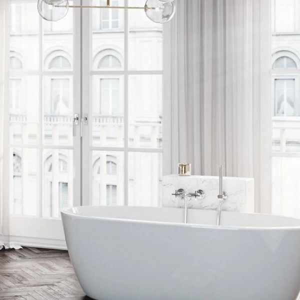 Pomysł na łazienkę z eleganckimi bateriami Kludi Nova Fonte!