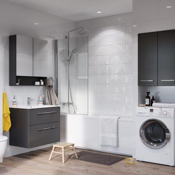 Nowoczesna biała łazienka z serią KOŁO MODO!