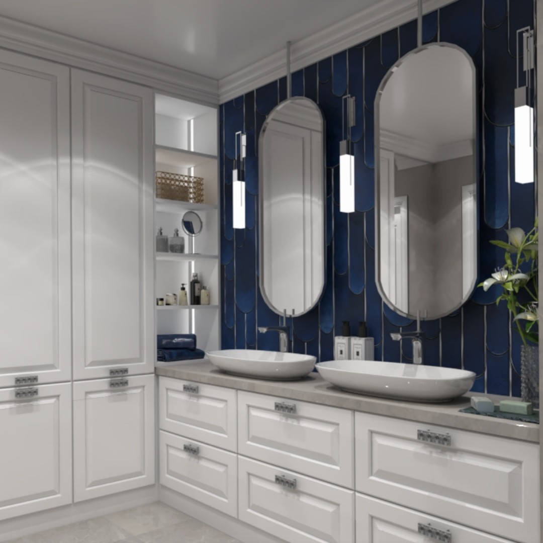 Klasyczny pokój kąpielowy z wanną wolnostojącą!