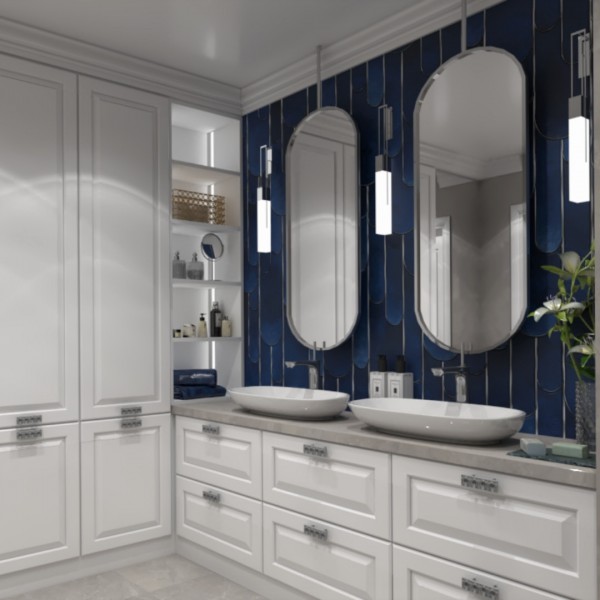 Klasyczny pokój kąpielowy z wanną wolnostojącą!