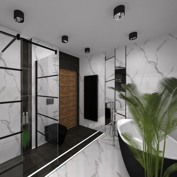 Marmurowy pokój kąpielowy!