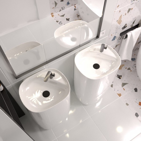 Nowoczesna łazienka z ceramiką łazienkową Roca Beyond!