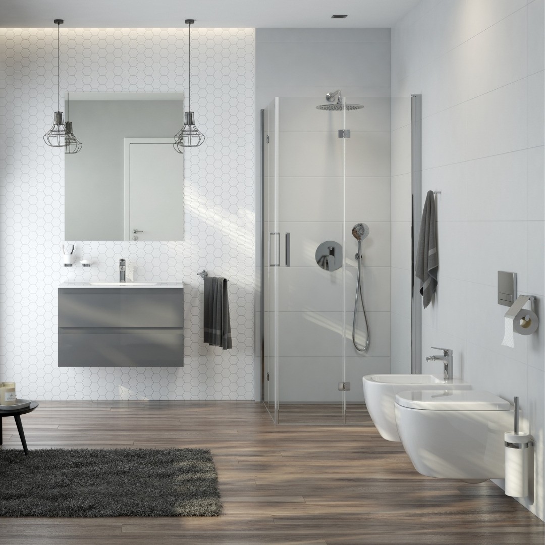 Oltens Vernal w aranżacji dużej łazienki!