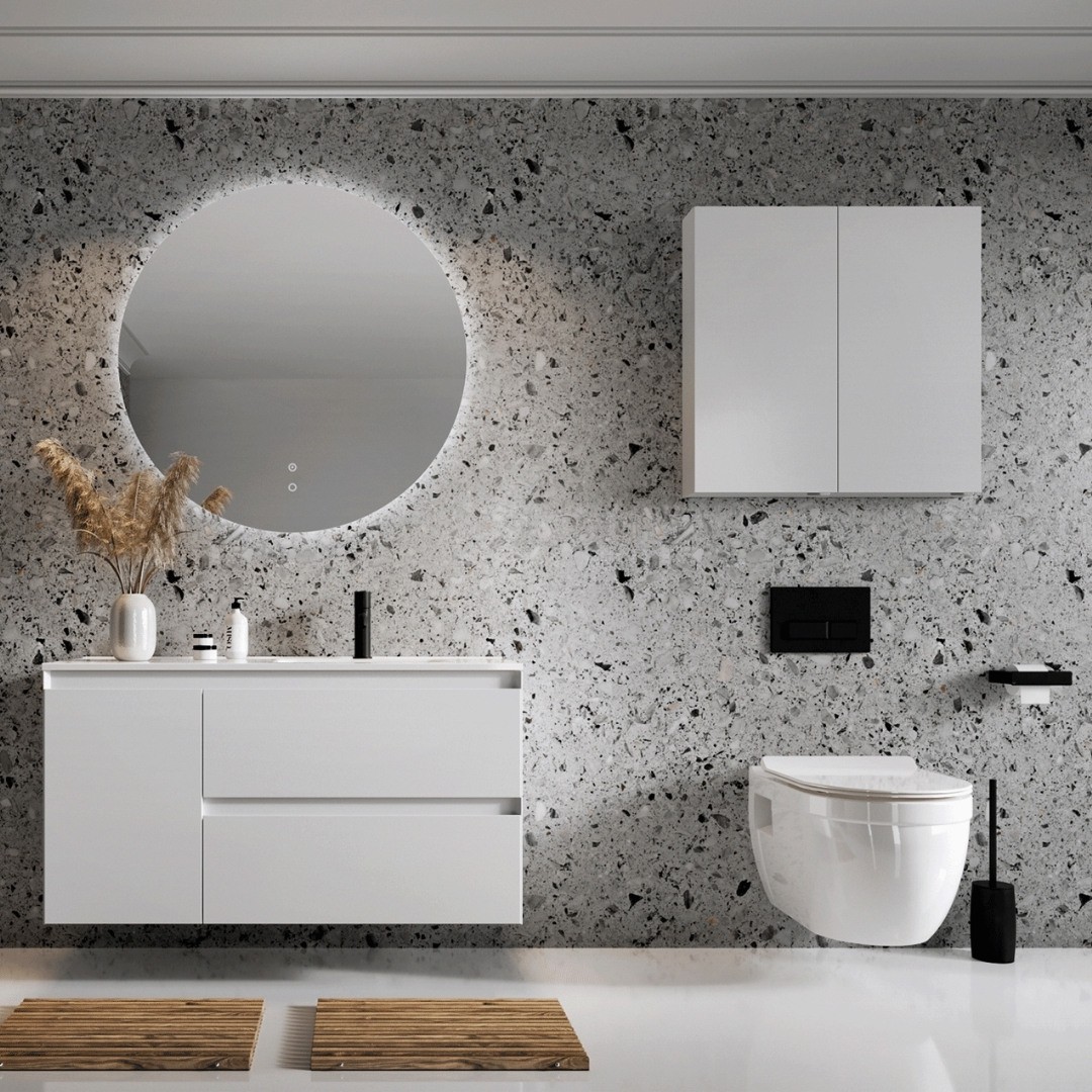 Aranżacja łazienki z meblami łazienkowymi Elita Meble Split!