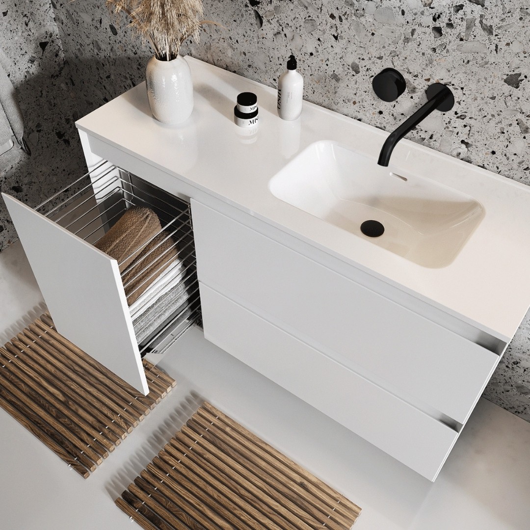 Aranżacja łazienki z meblami łazienkowymi Elita Meble Split!