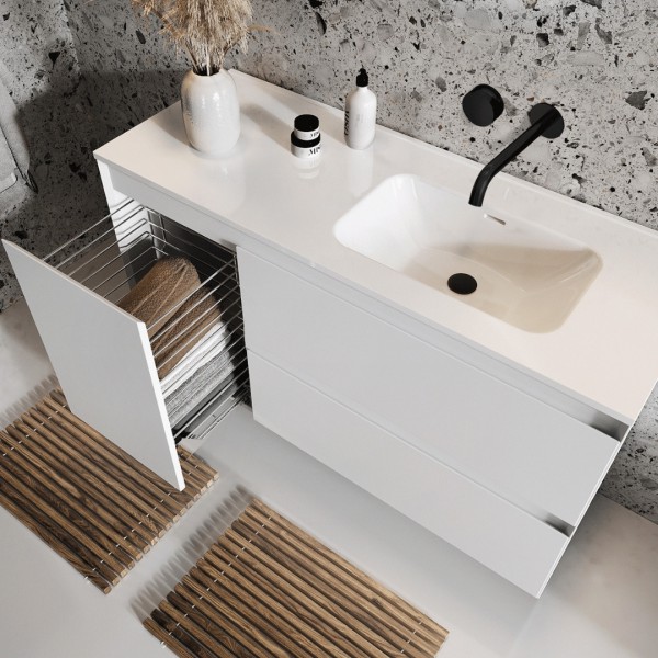 Aranżacja łazienki z meblami łazienkowymi Elita Meble Split!