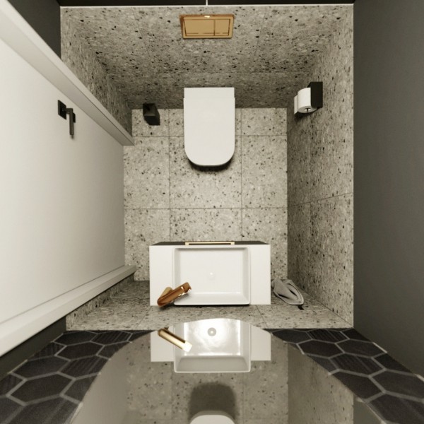 Elegancka toaleta dla gości!