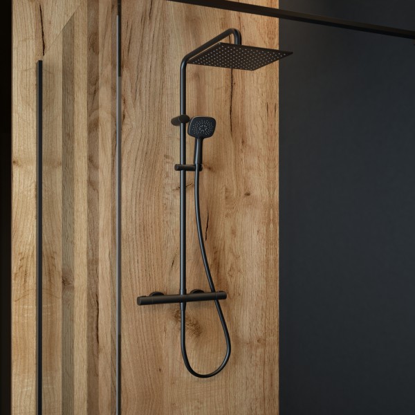 Czarne baterie łazienkowe Oltens w łazience!