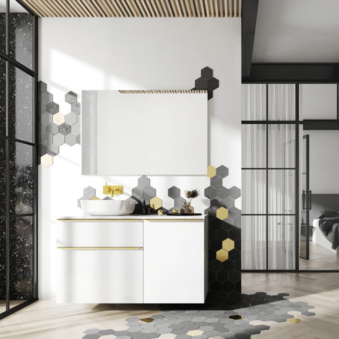 Inspiracje łazienkowe z pojemną szafką Elita Meble Lofty!