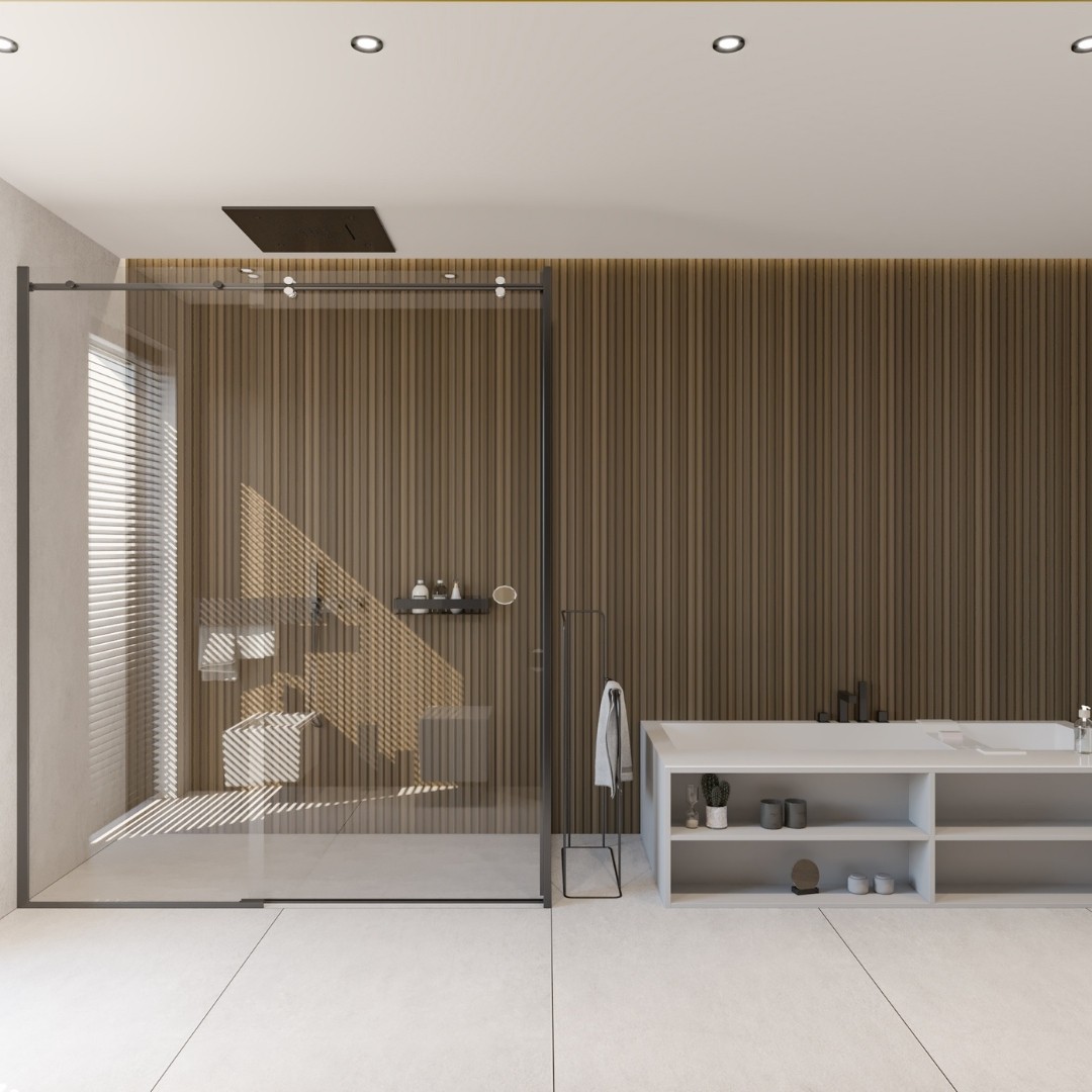 Nowoczesna łazienka w naturalnych barwach!