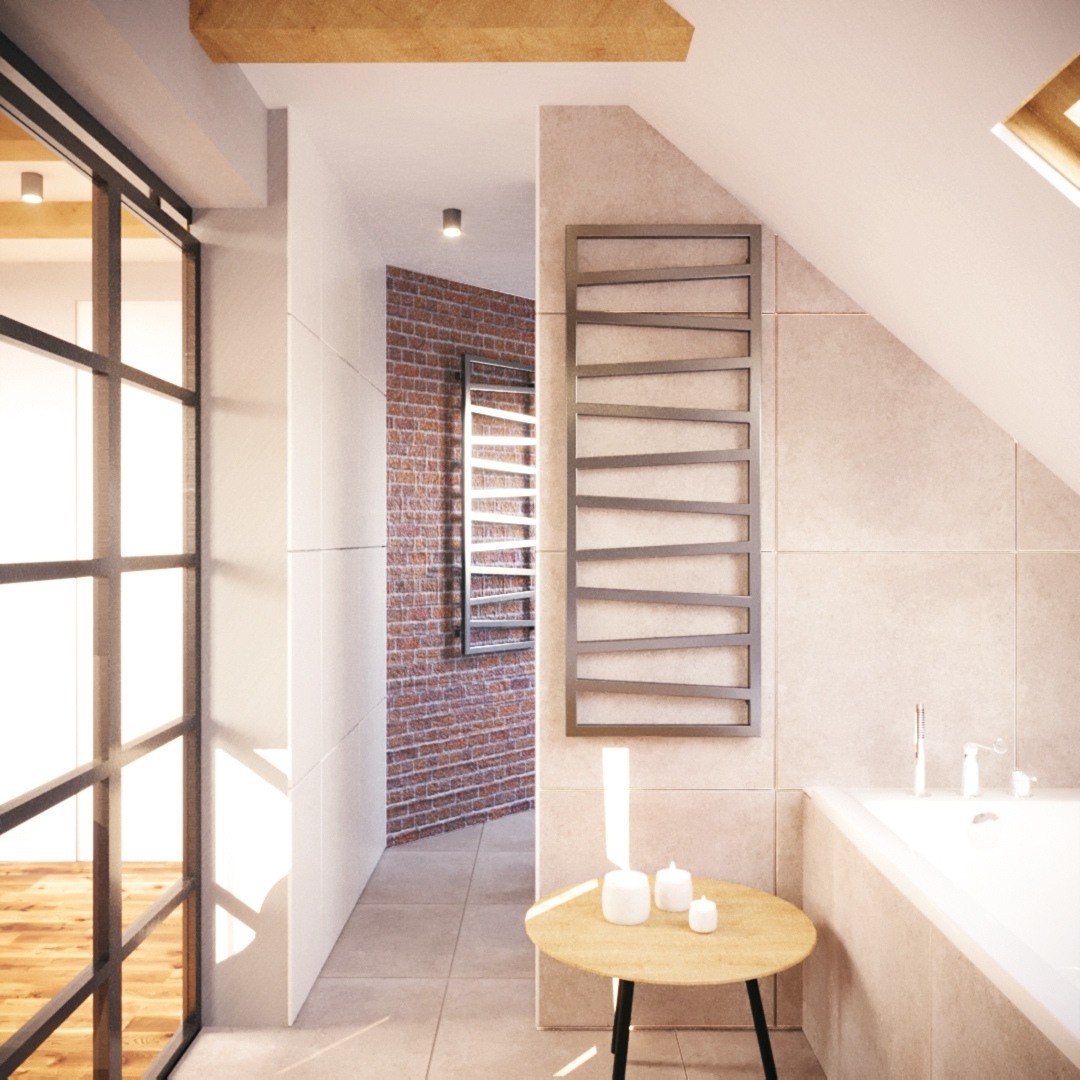 Łazienka w stylu soft loft!