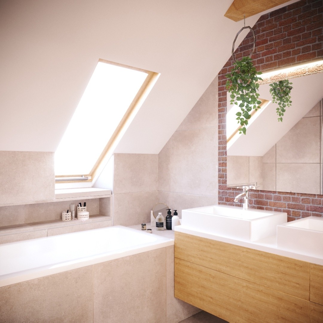 Łazienka w stylu soft loft!