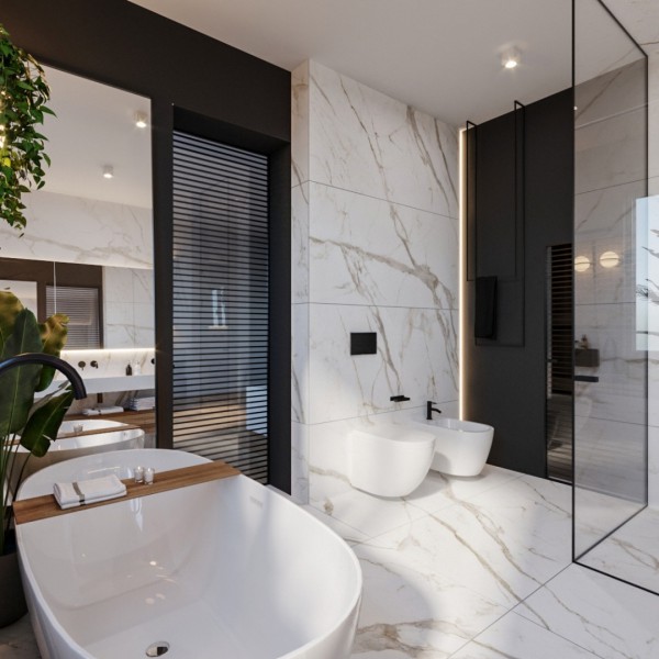 Nowoczesny pokój kąpielowy!