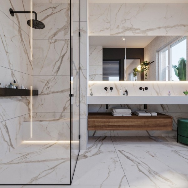 Nowoczesny pokój kąpielowy!