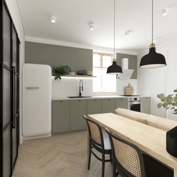 Kuchnia w stylu skandiboho!