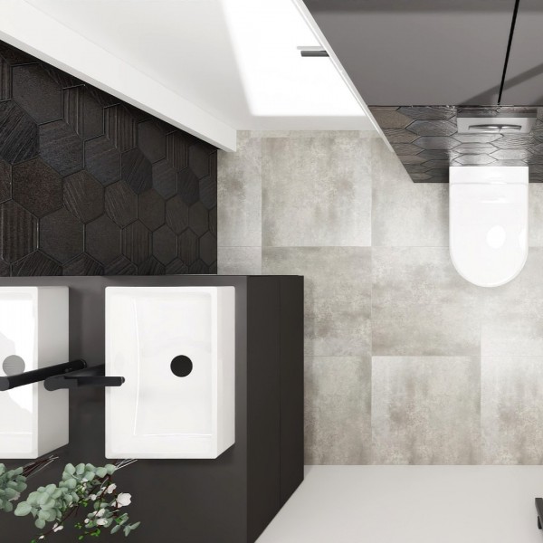 Mała łazienka na poddaszu z prysznicem!