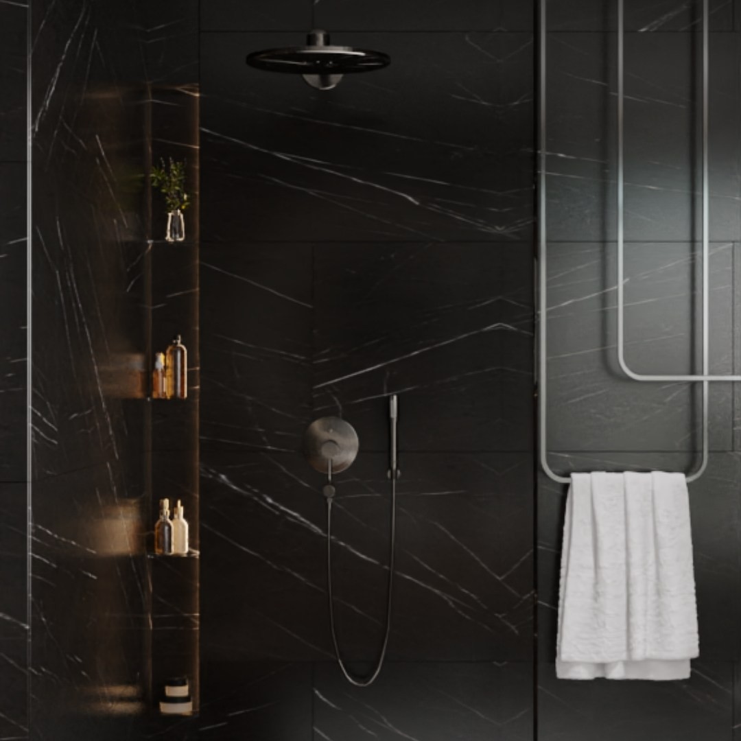 Elegancki pokój kąpielowy z wanną wolnostojącą!