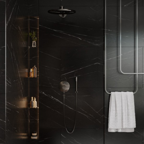 Elegancki pokój kąpielowy z wanną wolnostojącą!