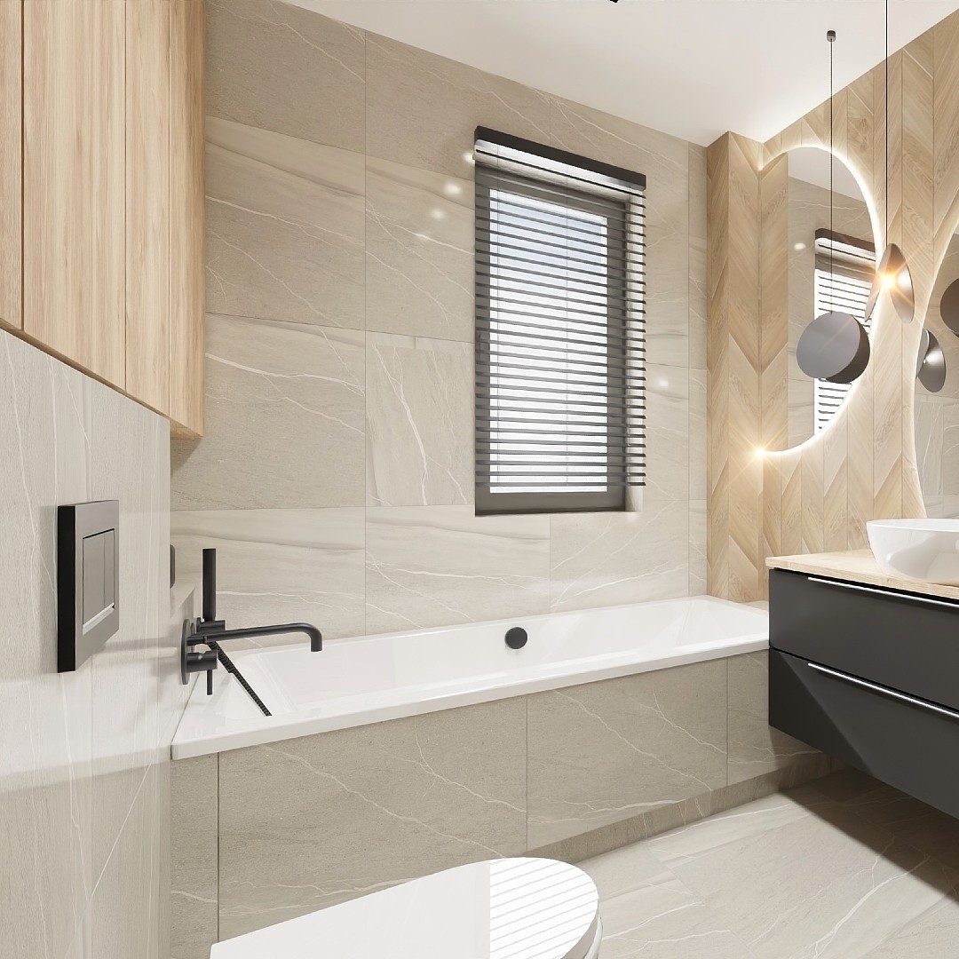 Czarne baterie łazienkowe w stylu Skandynawskim!