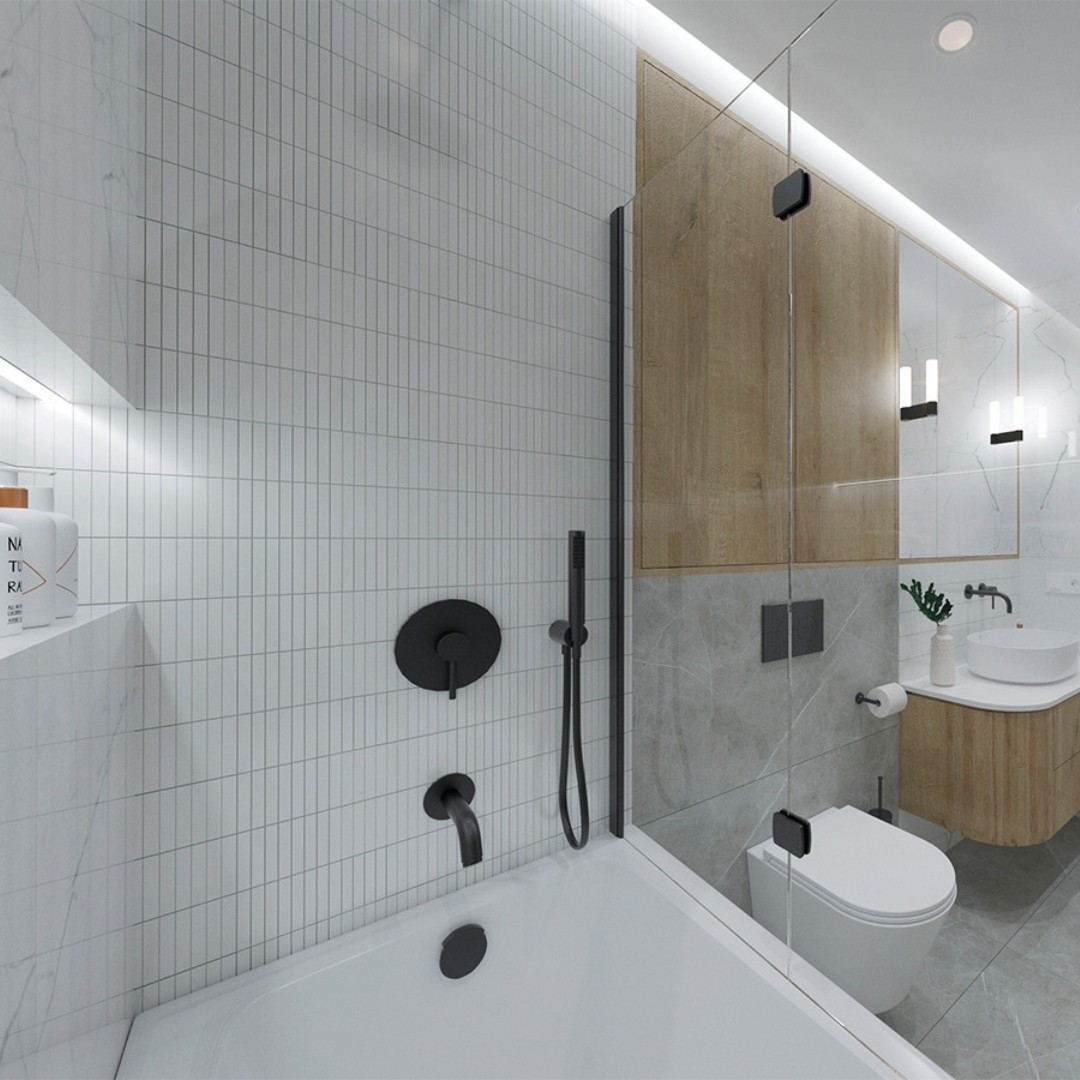 Projekt łazienki w stylu Modern Classic!