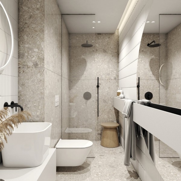 Nowoczesna łazienka z prysznicem!